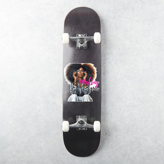 Modern Sophisticated Custom-Cut Vinyl Sticker (Skateboard)