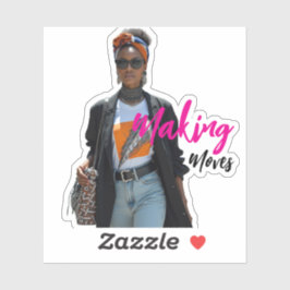 Modern Sophisticated Custom-Cut Vinyl Sticker