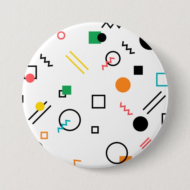 Modern, spielerisch, cool, trendy, geometrisch geg button (Vorderseite)
