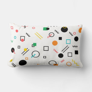 Modern, spielerisch, cool, trendy, geometrisch geg lendenkissen