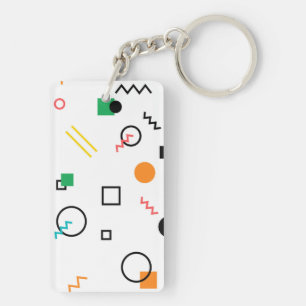 Modern, spielerisch, cool, trendy, geometrisch geg schlüsselanhänger