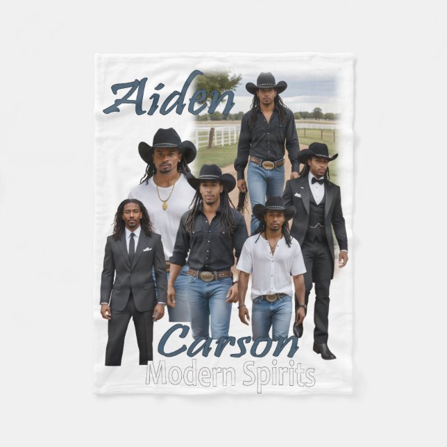 Modern Spirits Aiden Carson Cover Art Sherpa Throw Fleecedecke (Vorderseite)