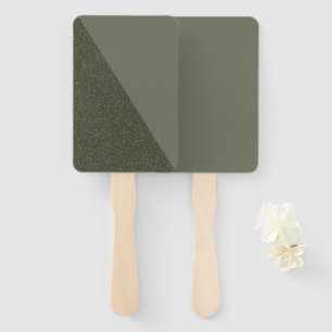 Modern Split Moss Green Event Fan Fächer