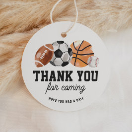 Modern Sports Geburtstags Gefallen Tag Geschenkanhänger