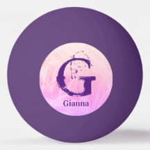 Modern Sports Lila Pink Golfer Lover Monogram