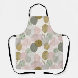 Modern Spring Botanical All-Over Print Apron Schürze