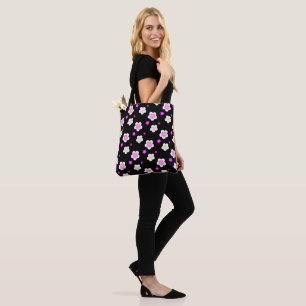 Modern Spring gradient purple flora pattern  Tasche