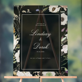 Modern Spring Wedding Welcome Acrylschild