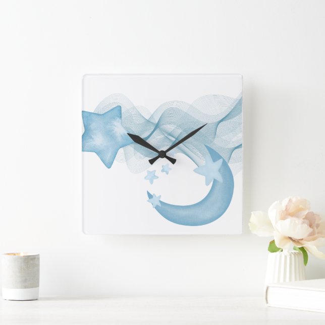 Modern Square Acrylic Wall Clock for Stylish Space Quadratische Wanduhr (Zuhause)