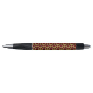 Modern Square Pattern Gold Kugelschreiber