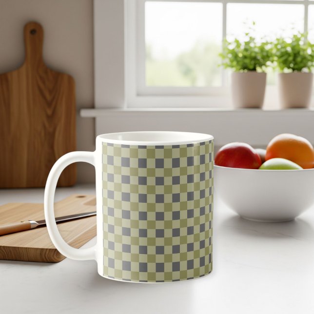 Modern Square Pattern Mug Kaffeetasse (Von Creator hochgeladen)