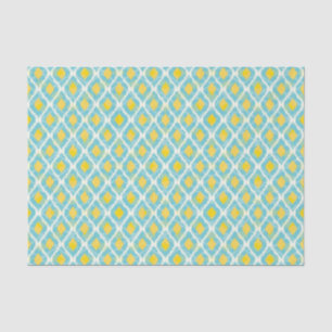 Modern Stamm-Kat-Blau-gelbe Mode Seidenpapier