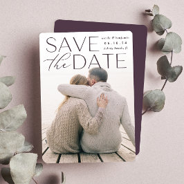 Modern Statement | Vertical Photo Save The Date