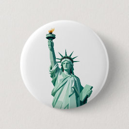 Modern Statue of Liberty Button