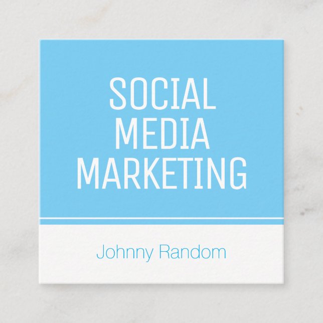 Modern stehen Sie heraus Abdeckung Quadratische Visitenkarte (Vorderseite)