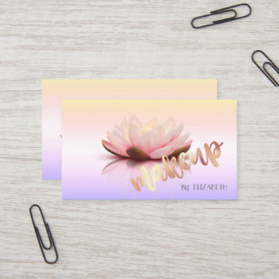 Modern Stilvoller Profi,Makeup,Lotus Visitenkarte