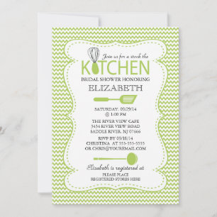 Modern Stock die Küchen-Bridal-Dusche Einladung
