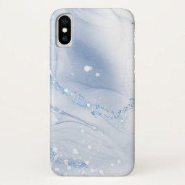 Modern Stone Dusty Blue Marble Case-Mate iPhone Hülle