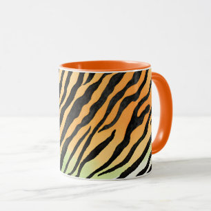 Modern Strickte Tigerhaut Print big cats feline a Tasse