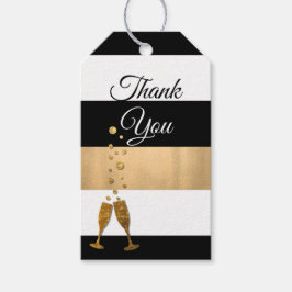 Modern Stripe Wedding Vielen Dank für Ihr Interess Geschenkanhänger