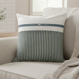 Modern Striped Farmhouse Décor Accent Kissen