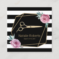 Modern Stripes geometrischer Haarstil Rosa Bläsche