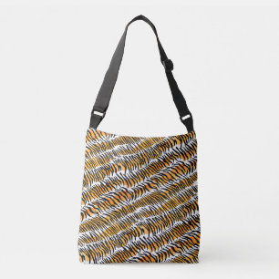 Modern Strippenfelle Tigerfelle Print Wildtiere Tragetaschen Mit Langen Trägern