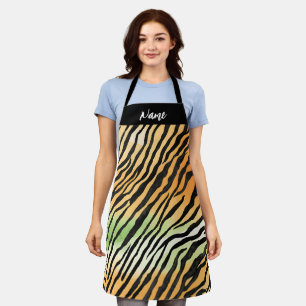 Modern Strippenfelle Tigerfelle Printing Wilde Nam Schürze