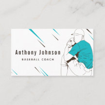Modern Style Baseball Coach Trainer Social Media
