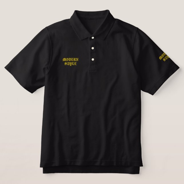 Modern style Embroidered Shirt (Design Vorderseite)