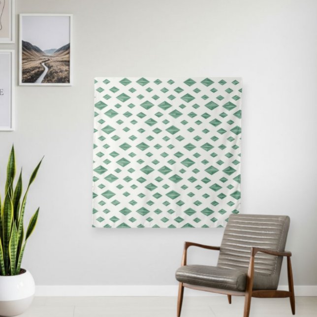 Modern Style Tapestry with Geometric Diamond Print Wandteppich (Von Creator hochgeladen)