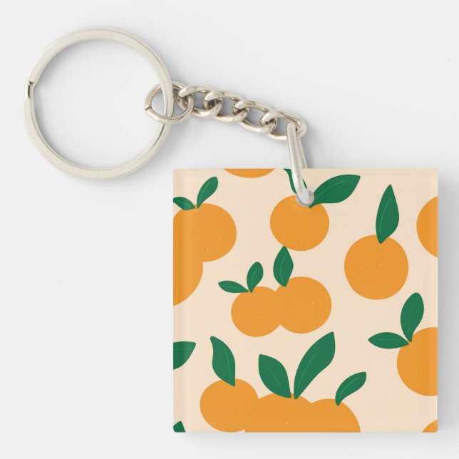 Modern Stylish Citrus Fruit Oranges Pattern (Devant)