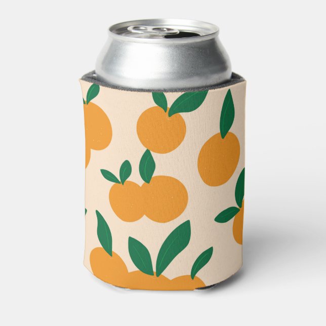Modern Stylish Citrus Fruit Oranges Pattern Dosenkühler (Kanne Rückseite)