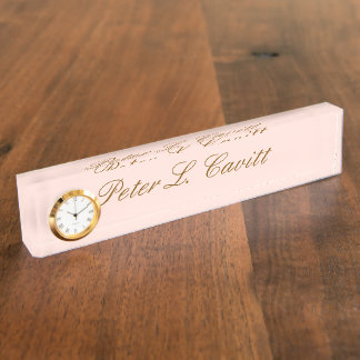 Modern Stylish Custom Name Desk Plate Namensplakette