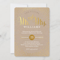 MODERN STYLISH WEDD Mini-Gold-Konfetti-kraft