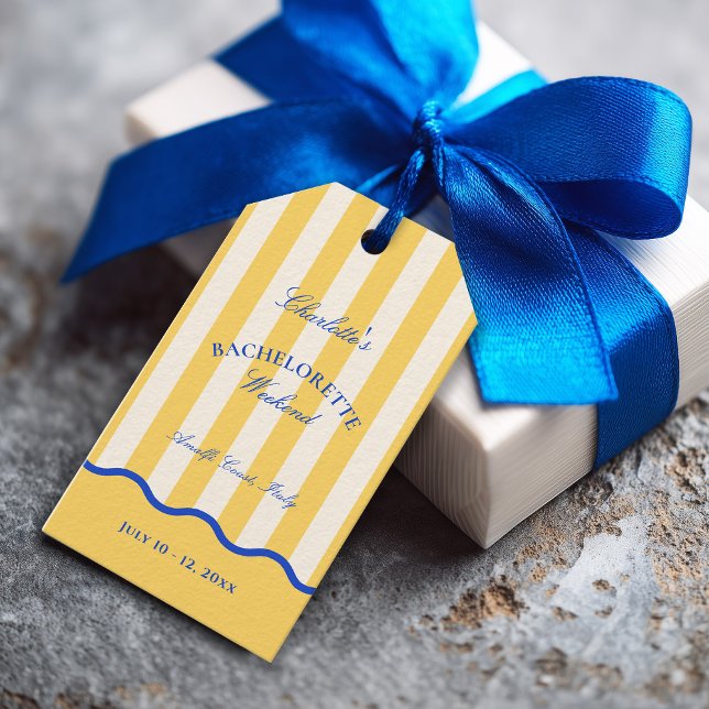 Modern Summer Bachelorette Weekend  Geschenkanhänger (Von Creator hochgeladen)