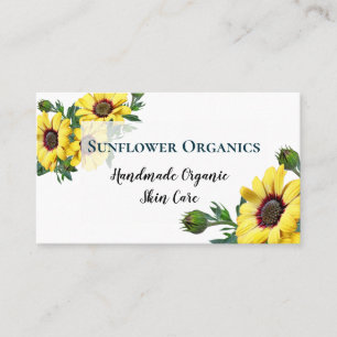Modern Sunflower Zuhause Business Skin Care Card Visitenkarte