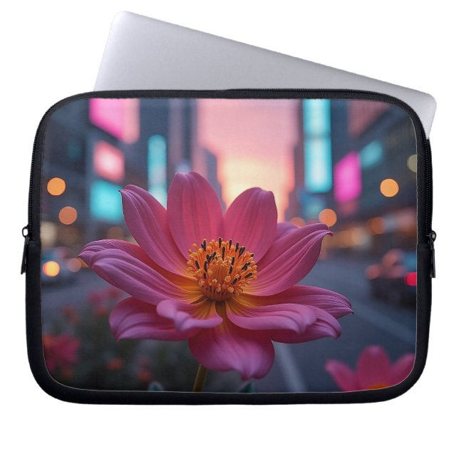 Modern Sunrise Bloom 10' Laptopschutzhülle (Vorderseite)