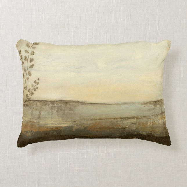 Modern Sunset Landscape Oil Painting Dekokissen (Vorderseite)