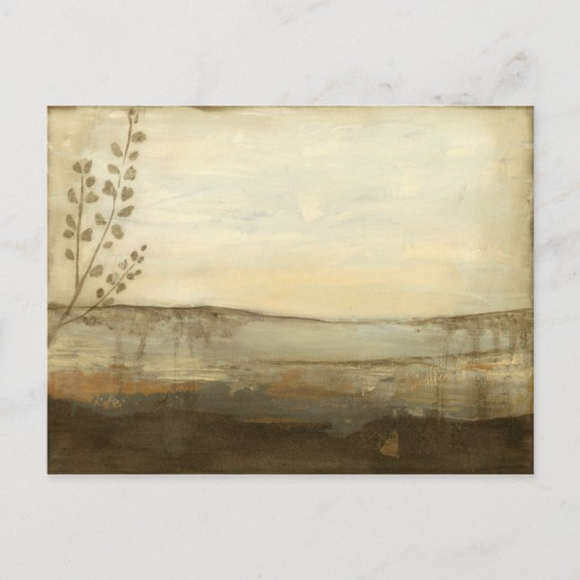 Modern Sunset Landscape Oil Painting Postkarte (Vorderseite)