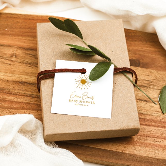 Modern Sunshine Baby Showplatz Vielen Dank Geschenkanhänger (Von Creator hochgeladen)