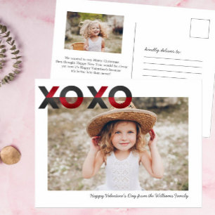 Modern & Süß   Valentinsgrußkarte Postkarte