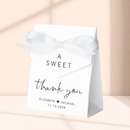 Modern Sweet Vielen Dank für Ihre Hochzeit Geschenkschachtel