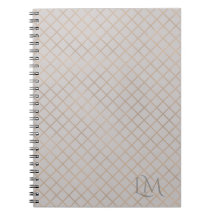 Modern Taupe Gray Gold Monogram Business Branding