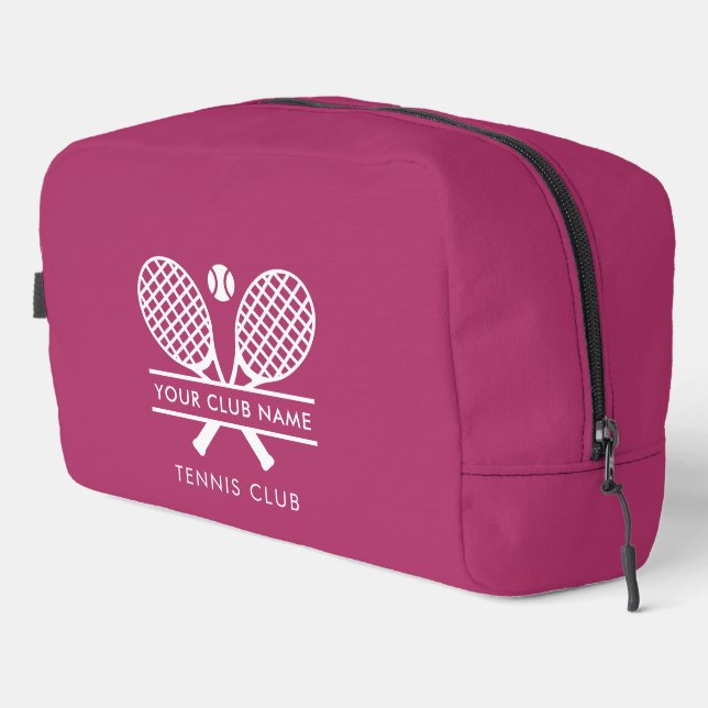 Modern Tennis Club Name Team Spieler Swag Waschbeutel (Rechte Ecke)