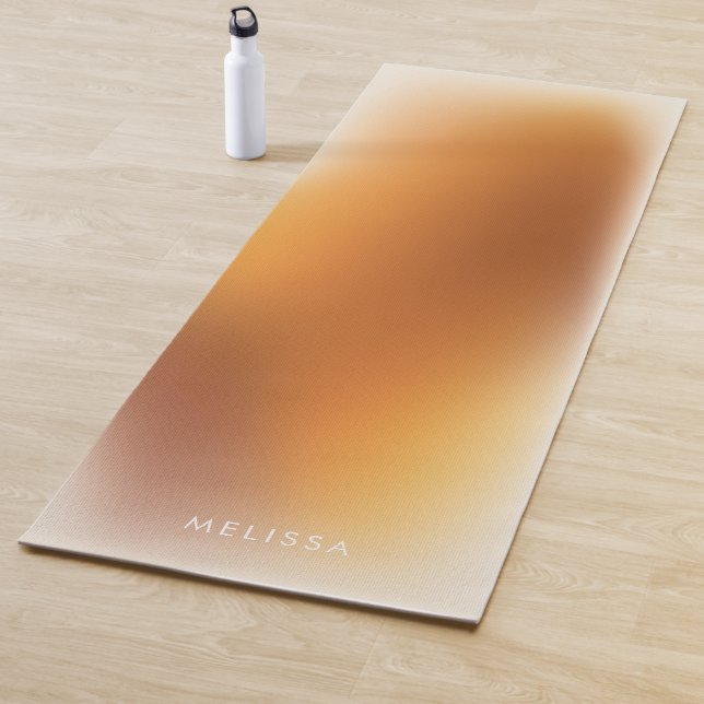 Modern Terracotta Orange Ombre Gradient Fitness Yogamatte (Beispiel)
