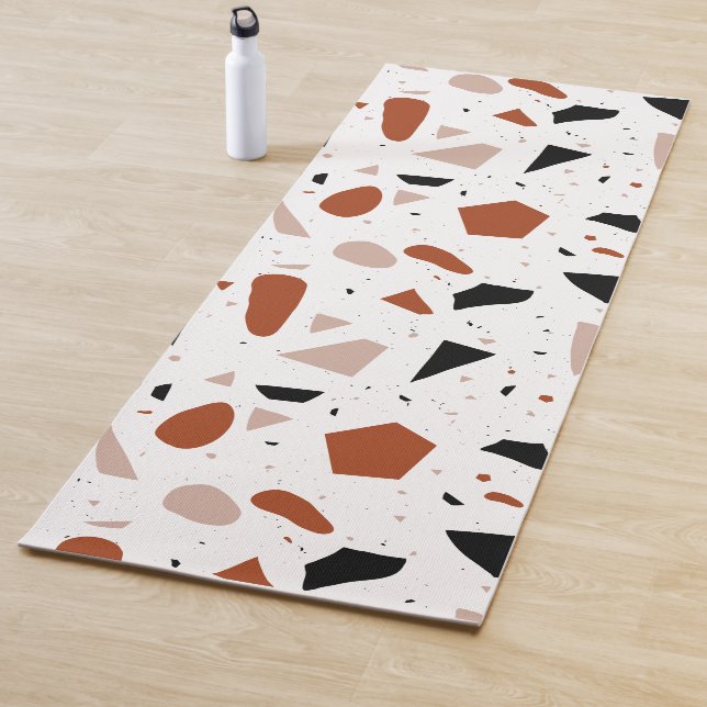 Modern Terrazzo Geometric Aesthetic Boho Yoga Mat Yogamatte (Beispiel)