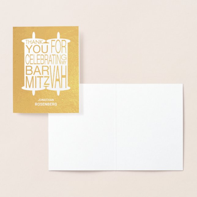 Modern Torah Vielen Dank Folienkarte (Anzeige)