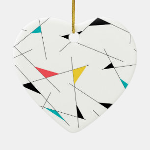 Modern, trendy, einfach, lustige geometrische Graf Keramik Ornament