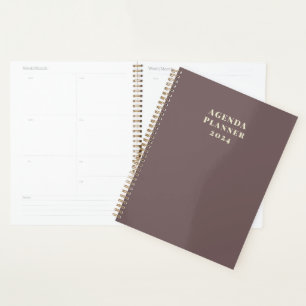 Modern Trendy Gold Agenda Planner 2024 Planer